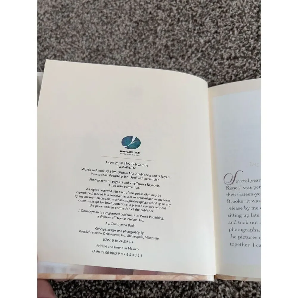 Butterfly Kisses : Tender Thoughts Shared Between Fathers and Daughters by Bob C
